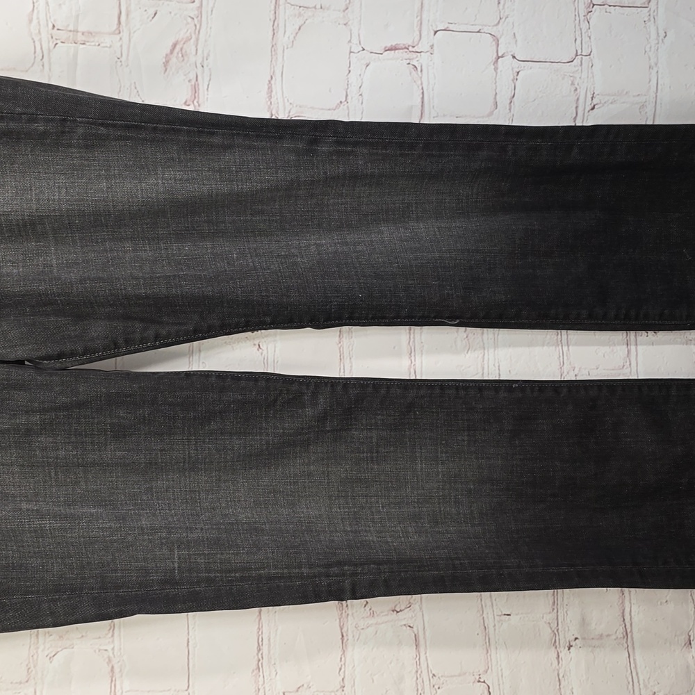 Paige Jeans Melrose Classic Rise Black Denim Stretch Straight Leg Womens Size 30 - Picture 3 of 16